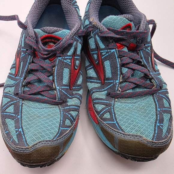 Brooks Cascadia 8 Womens Size 7 Blue Athletic Shoes Hiking Camping Outdoors - Picture 10 of 13